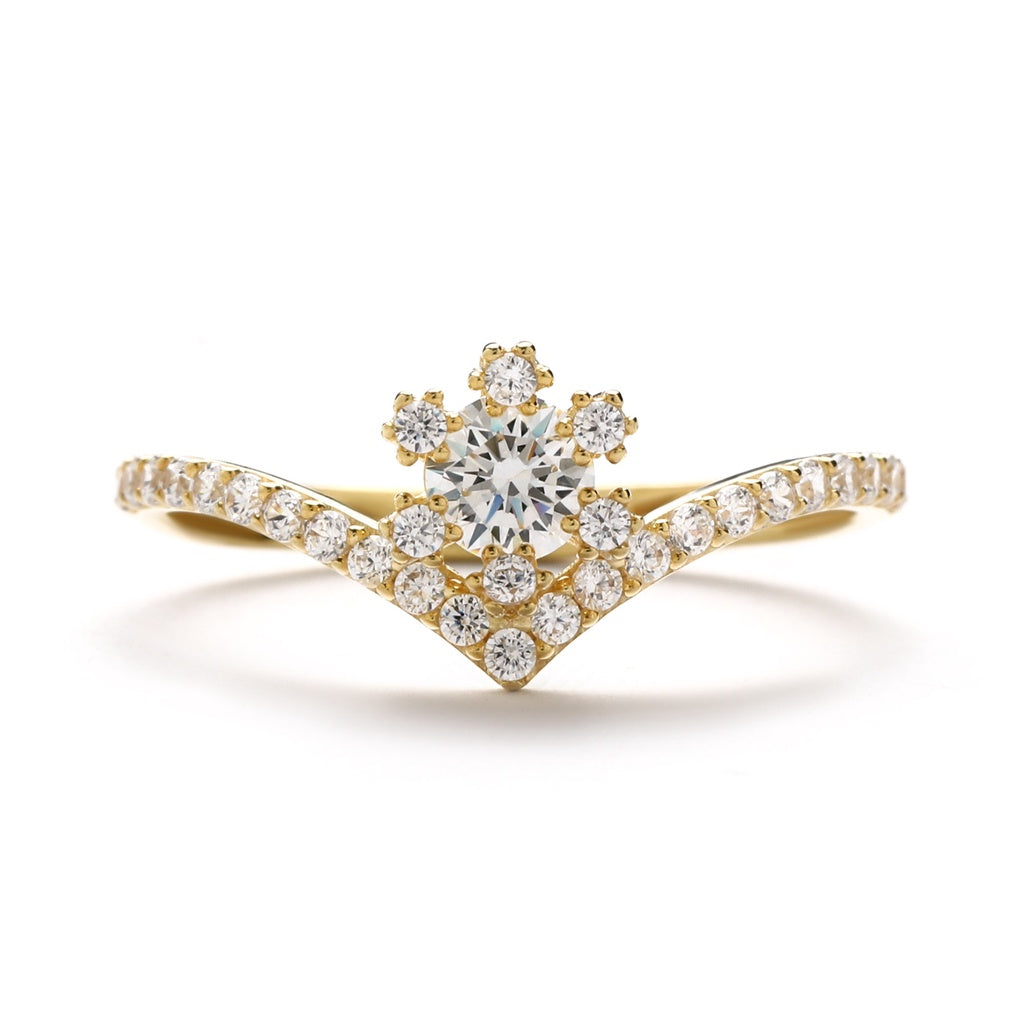 Aurora Cincin Emas 18K - Daisy 00005