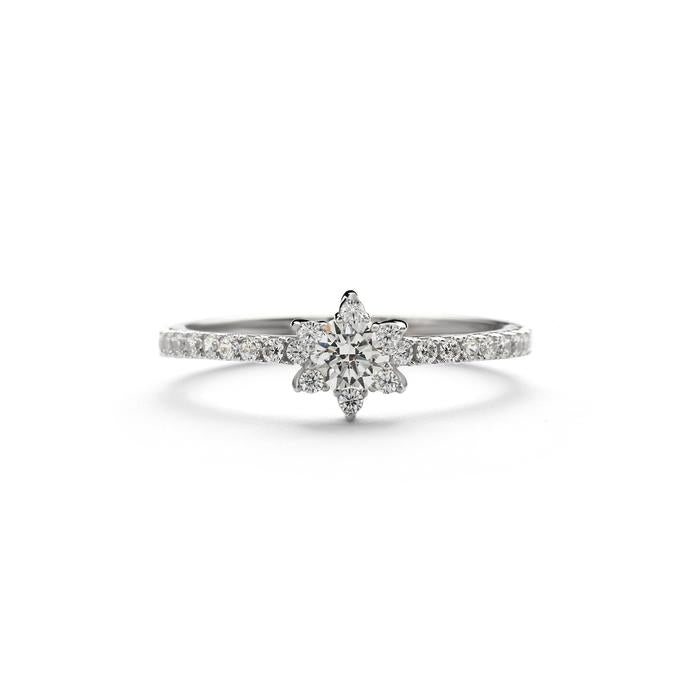 Aurora cincin emas 18K - Daisy 00004