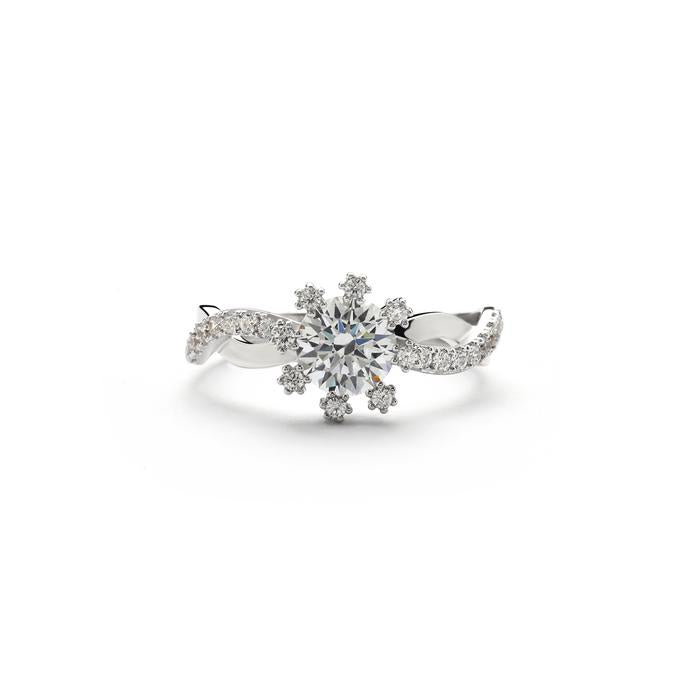 Aurora cincin emas 18K - Daisy 00002