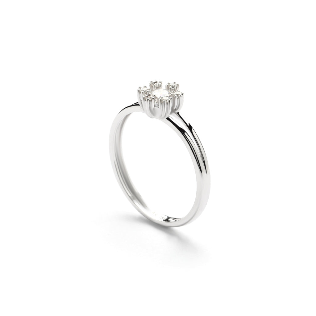 Aurora Cincin Emas 18K - Daisy 00007