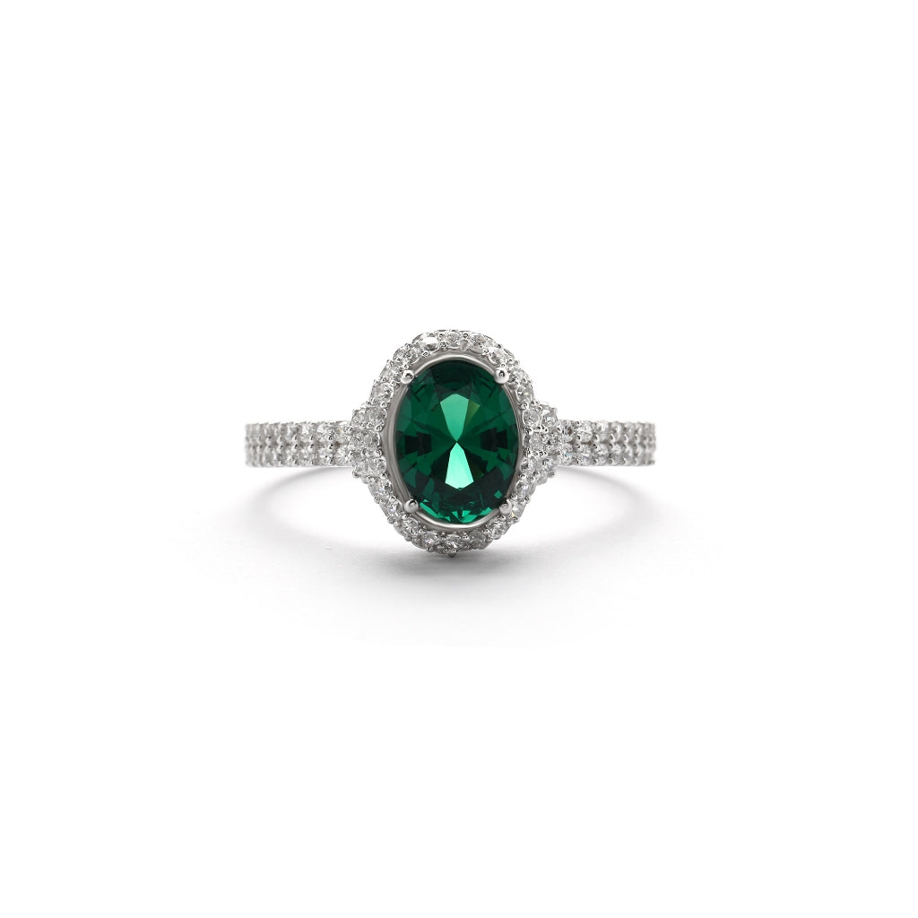 Aurora Cincin Emas 18K - Emera 00005