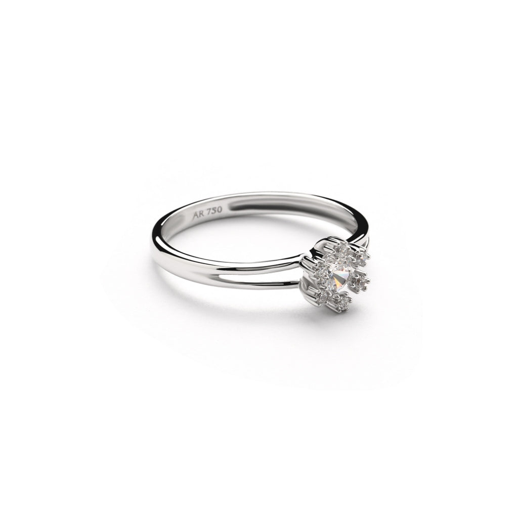 Aurora Cincin Emas 18K - Daisy 00007