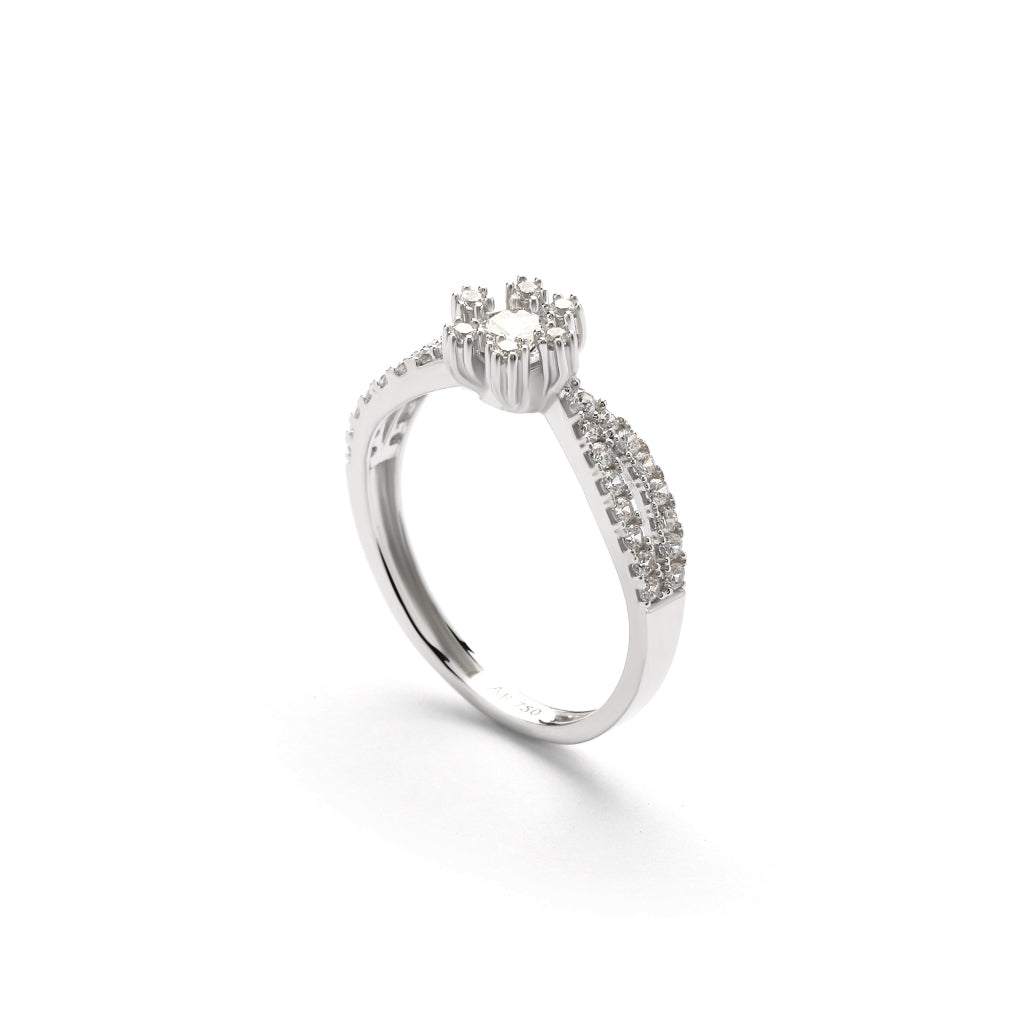 Aurora Cincin Emas 18K - Daisy 00006