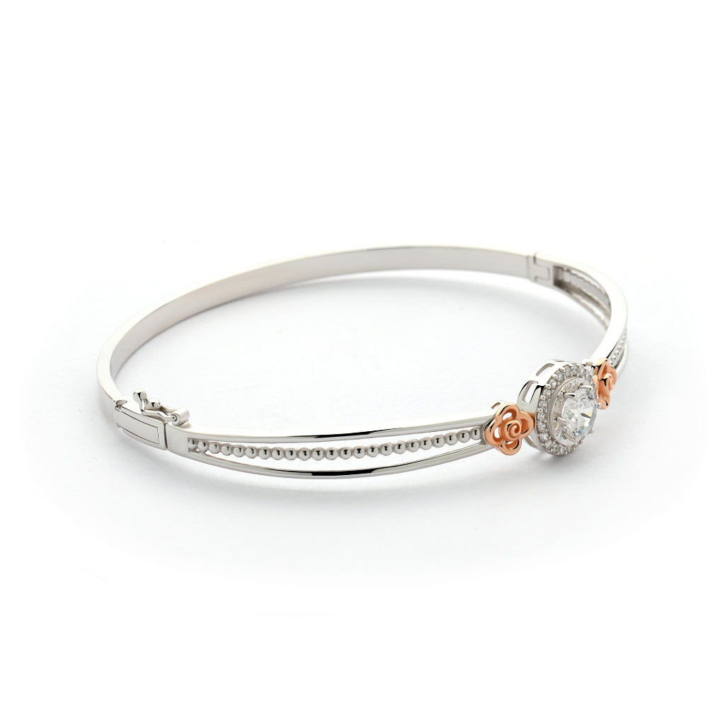 Aurora Gold - Gelang Emas 18K - Alysa Bangle - Roses Collection