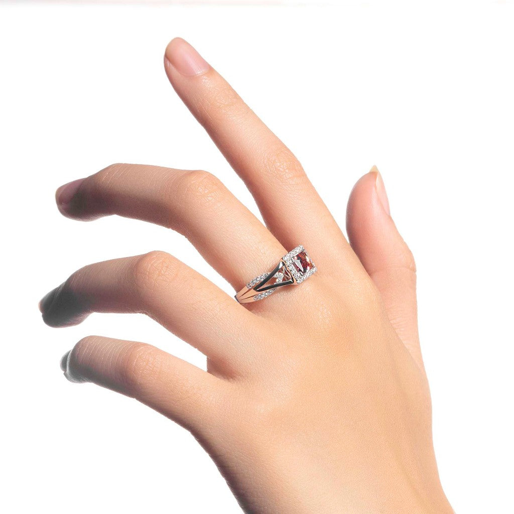 Aurora Gold - Cincin Emas 18K - Dya Ring - Moonlight Vibrant