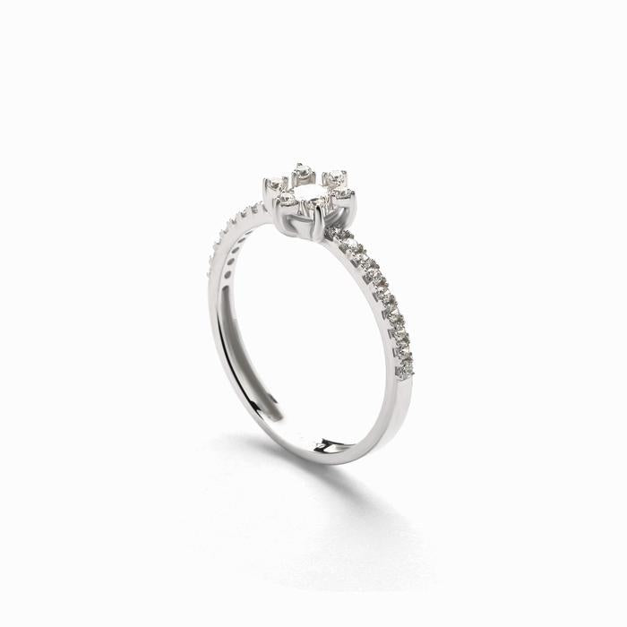 Aurora cincin emas 18K - Daisy 00004