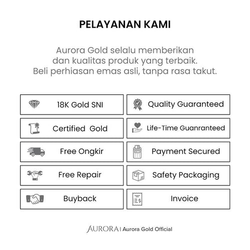 Load image 1 in gallery view. Aurora cincin emas 18K - Daisy 00002