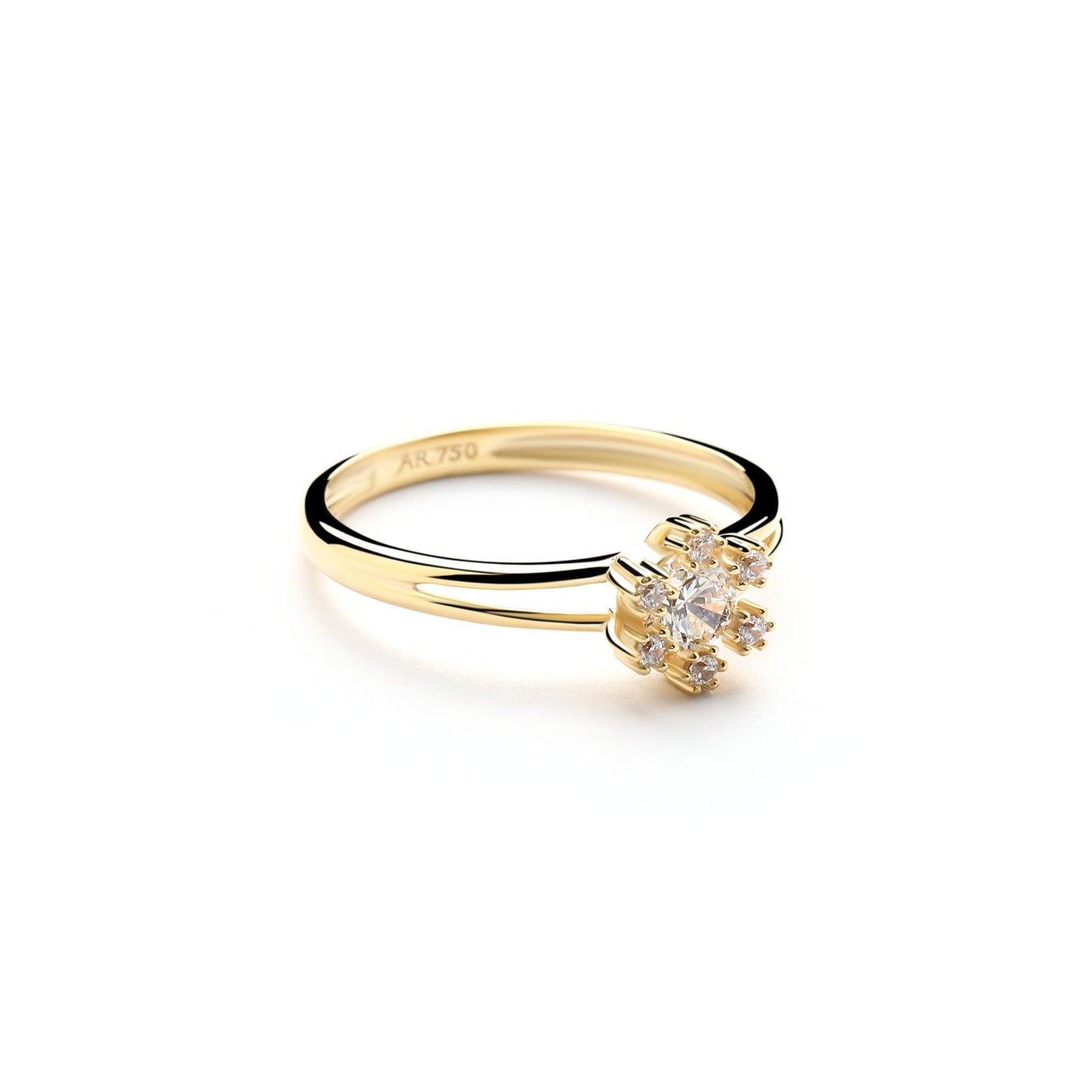 Aurora Cincin Emas 18K - Daisy 00007