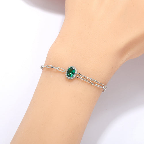 Load image 1 in gallery view. Aurora Gelang Emas18K - Emera 4