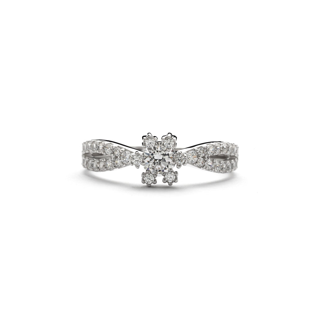 Aurora Cincin Emas 18K - Daisy 00006