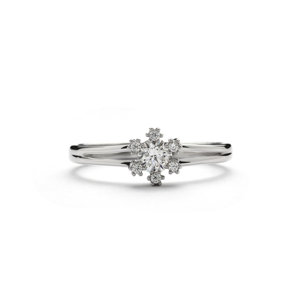 Aurora Cincin Emas 18K - Daisy 00007