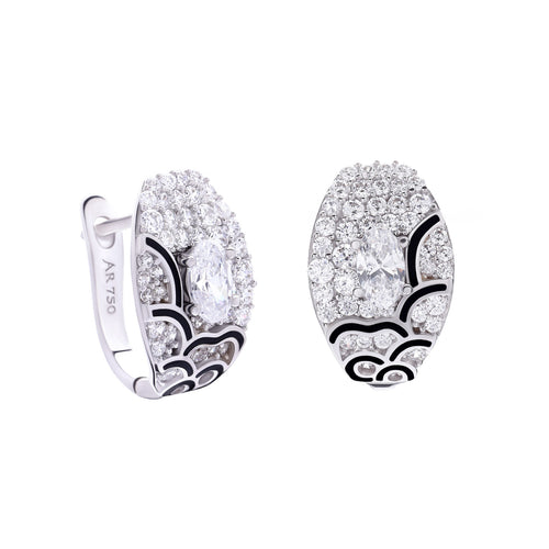 Load image 1 in gallery view. Aurora Anting Emas 18K - Flower Tattoo 003