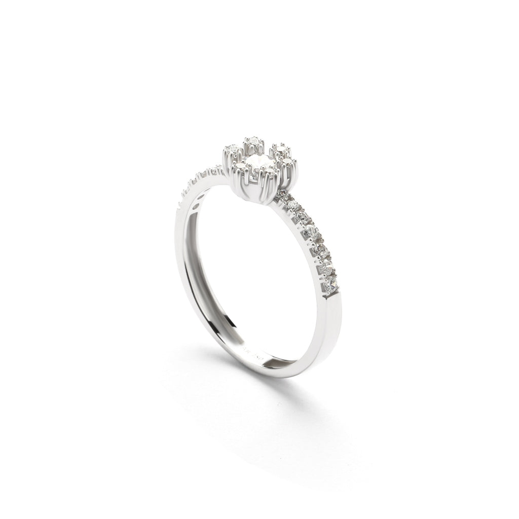 Aurora Cincin Emas 18K - Daisy 00001