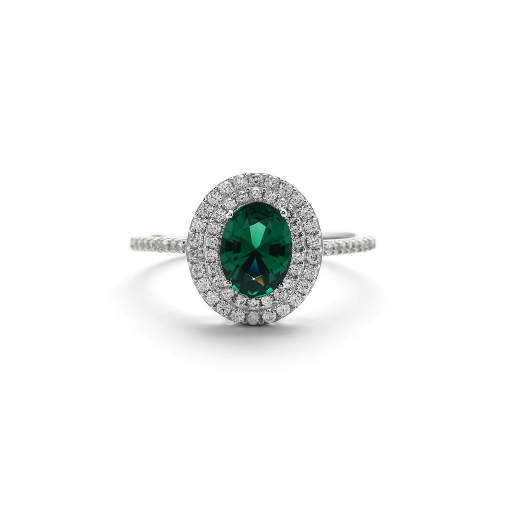 Aurora Cincin Emas 18K - Emera 00003