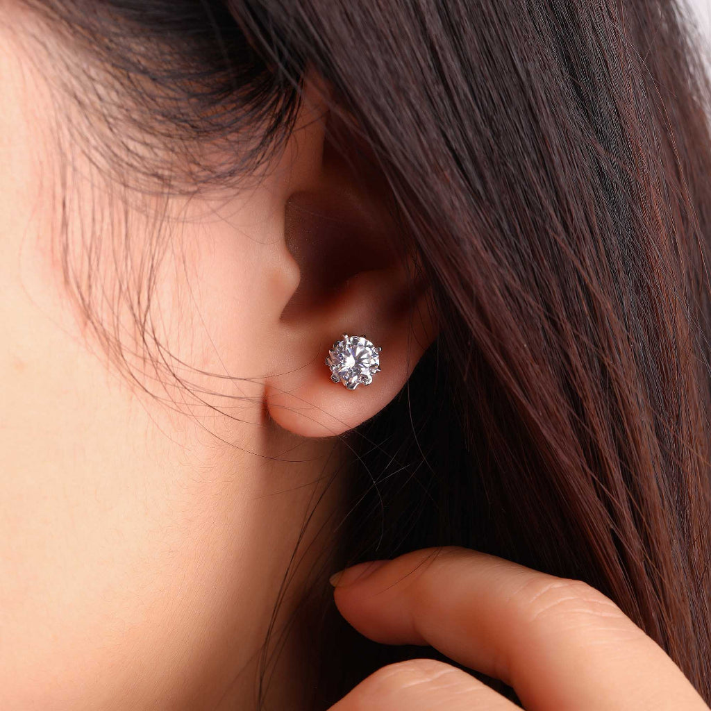 Aurora Anting Emas 18K - Elegance 002