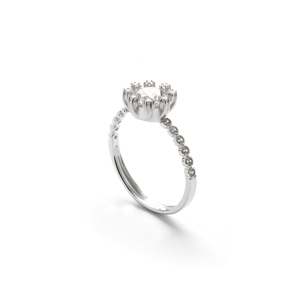 Aurora Cincin Emas 18K - Daisy 00003