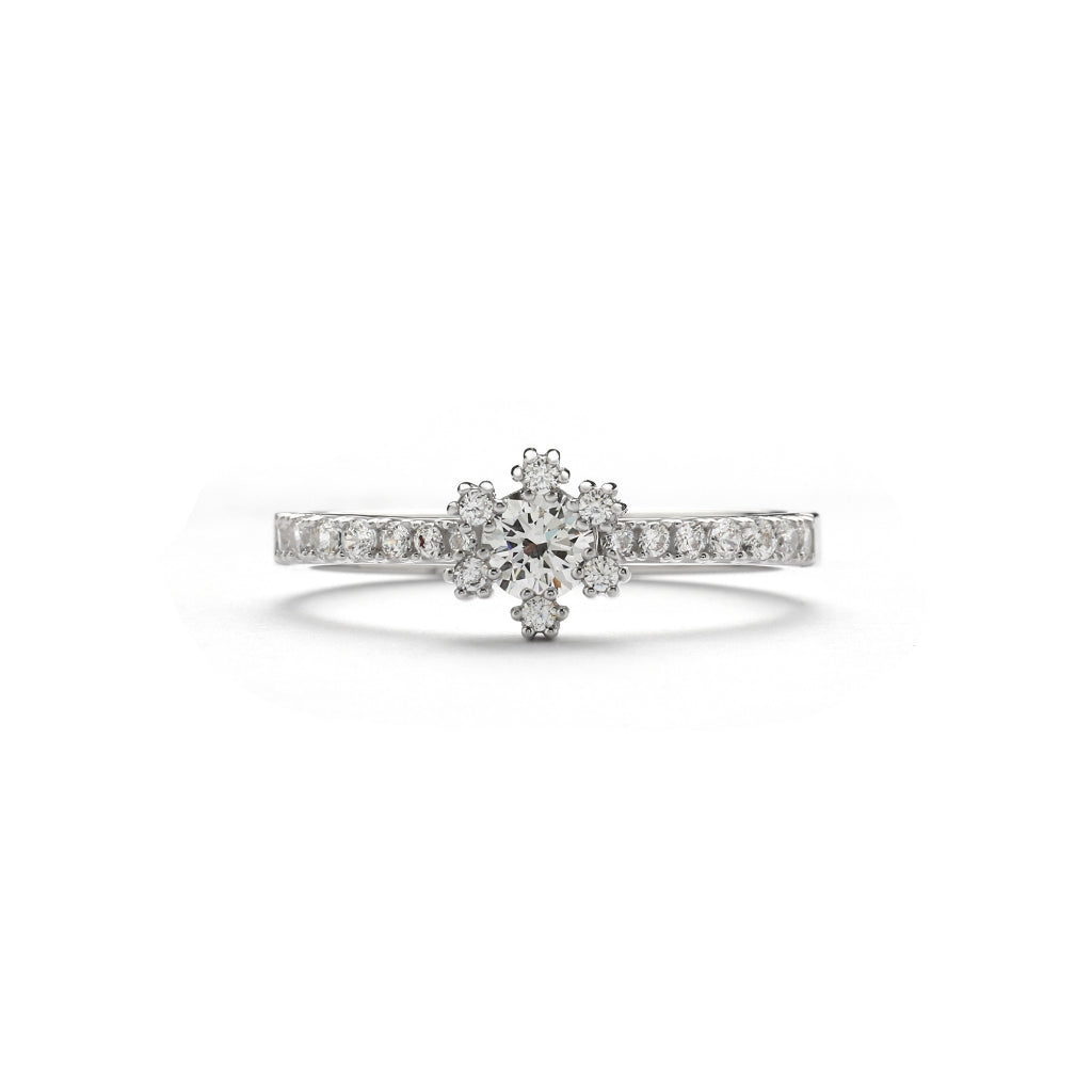 Aurora Cincin Emas 18K - Daisy 00001