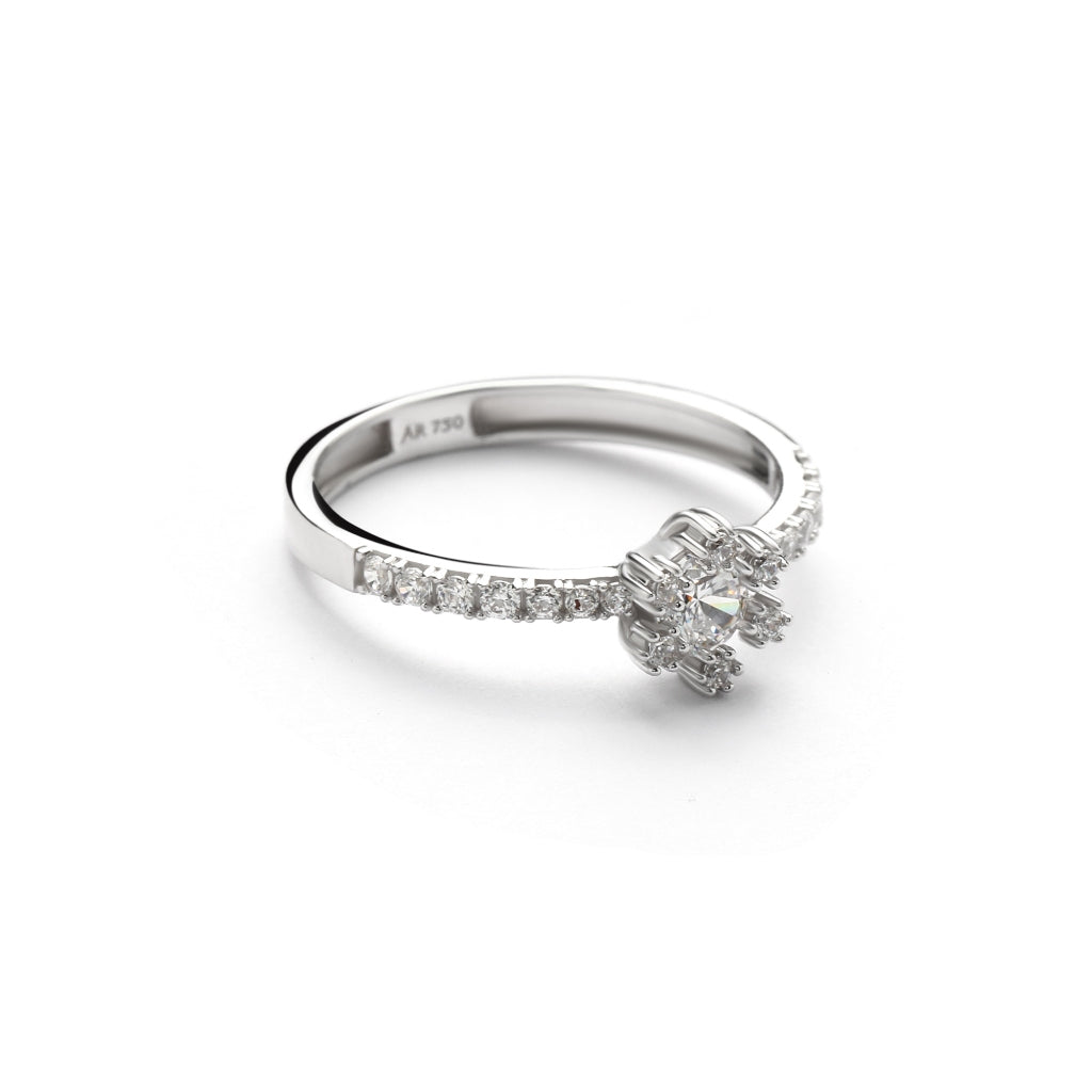 Aurora Cincin Emas 18K - Daisy 00001