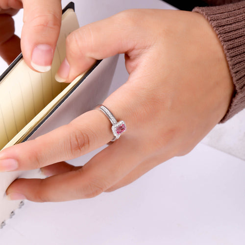 Load image 1 in gallery view. Aurora Cincin Emas 18K - Pinkish