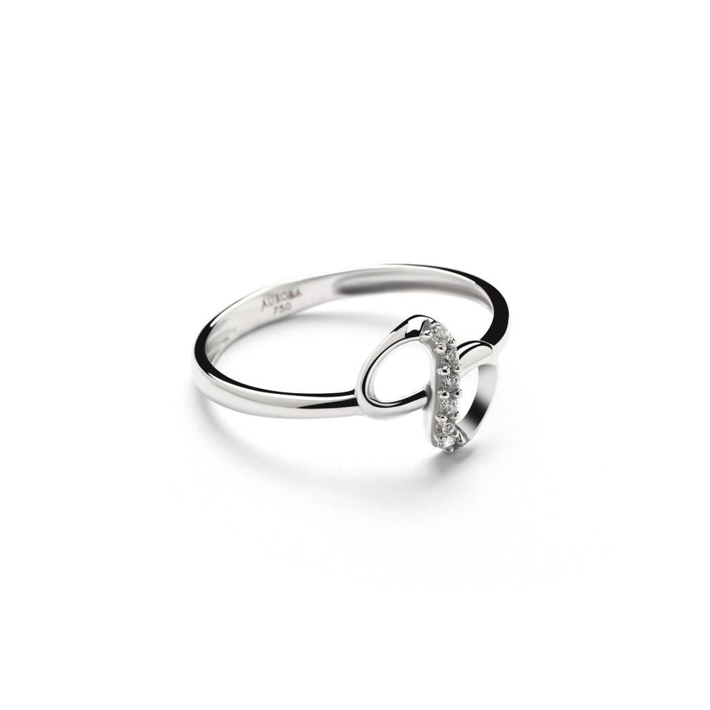 Aurora Cincin Emas 18K - Ivana