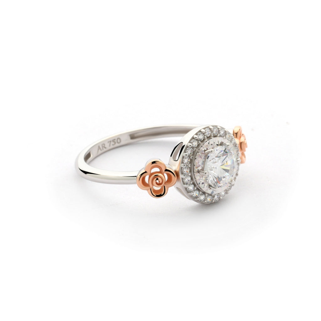 Aurora Gold - Cincin Emas 18K - Araya Ring - Roses Collection