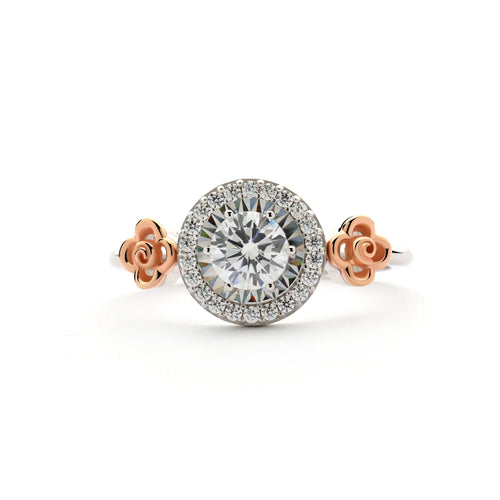 Load image 1 in gallery view. Aurora Gold - Cincin Emas 18K - Araya Ring - Roses Collection