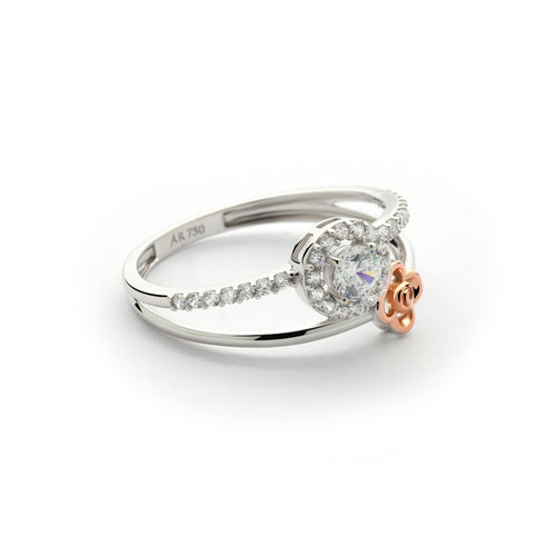 Load image 1 in gallery view. Aurora Gold - Cincin Emas 18K - Noelle Ring - Roses Collection