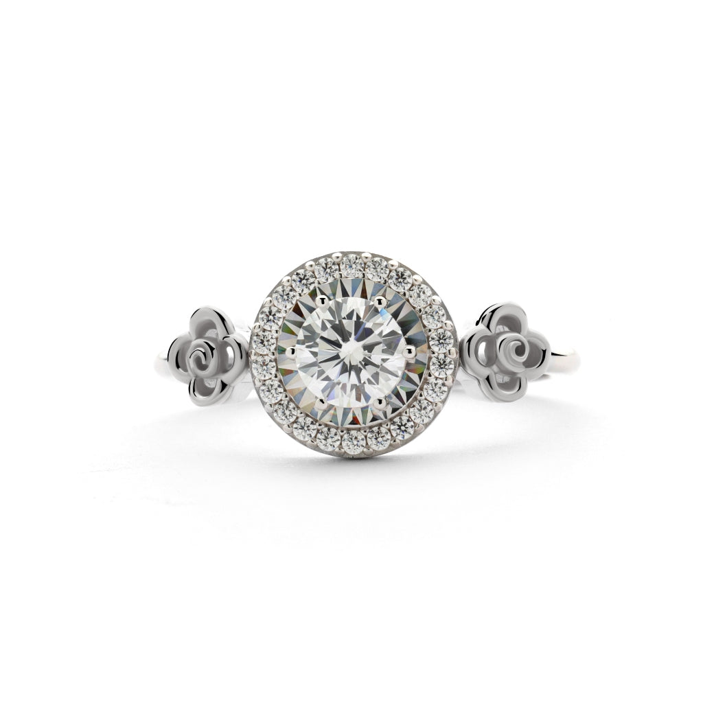 Aurora Gold - Cincin Emas 18K - Agnia Ring - Roses Collection