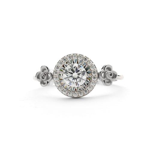 Load image 1 in gallery view. Aurora Gold - Cincin Emas 18K - Agnia Ring - Roses Collection