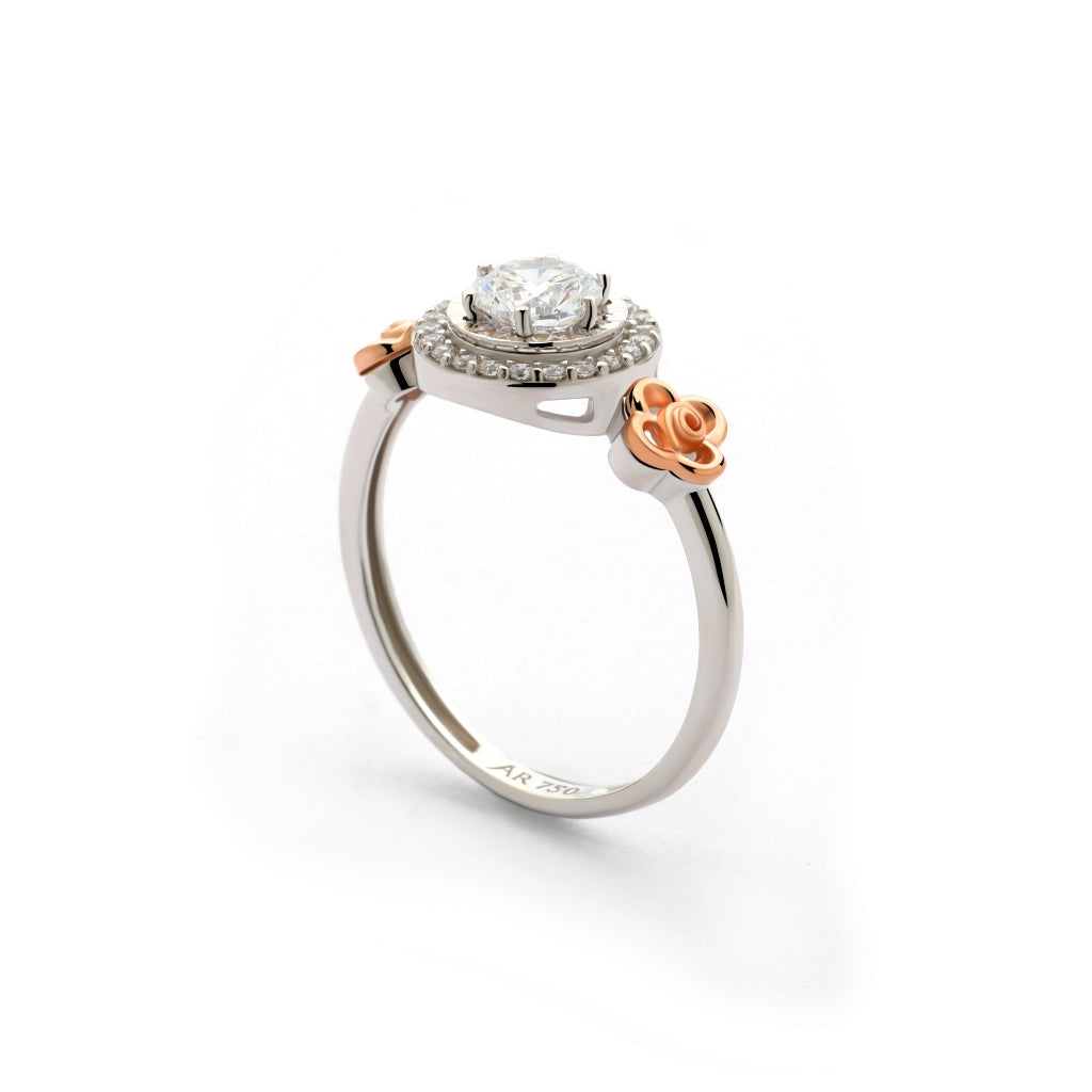 Aurora Gold - Cincin Emas 18K - Araya Ring - Roses Collection