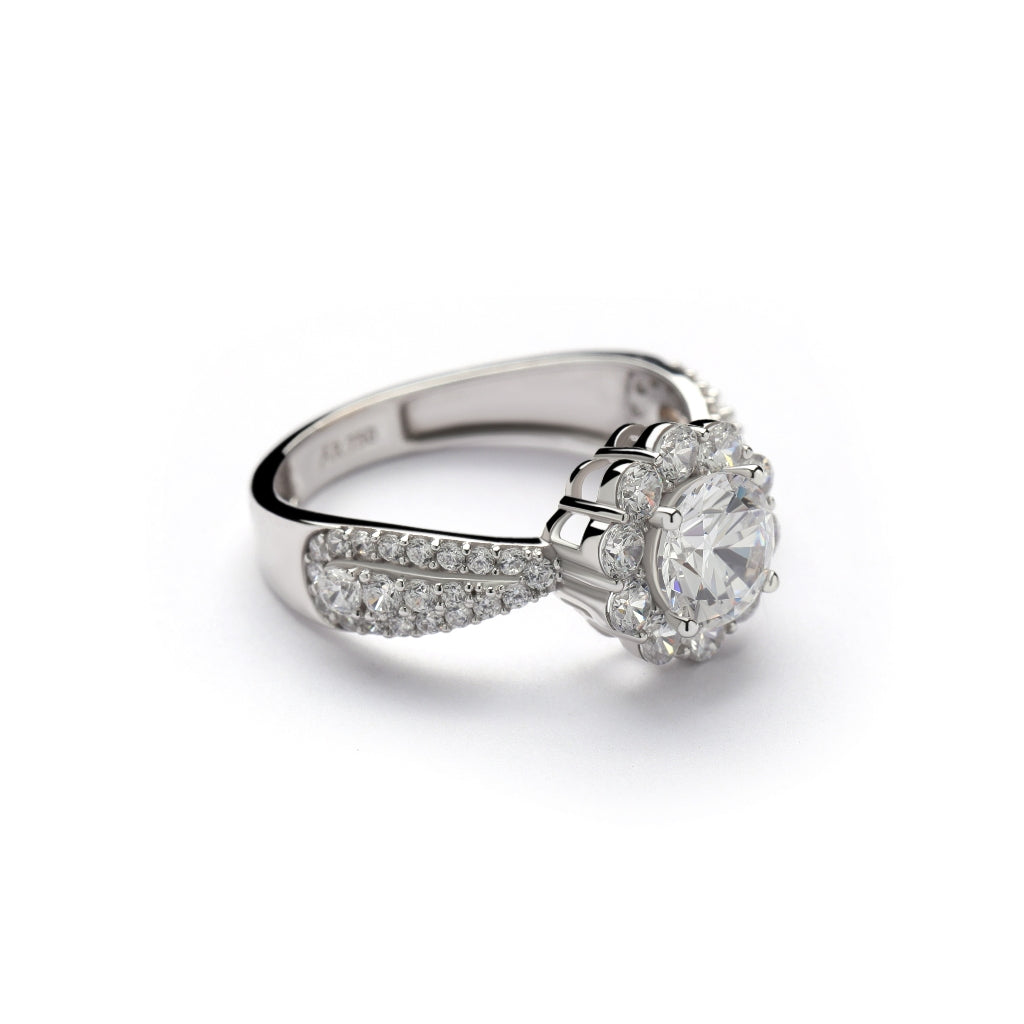 Aurora Cincin Emas 18K - Seraphine 03