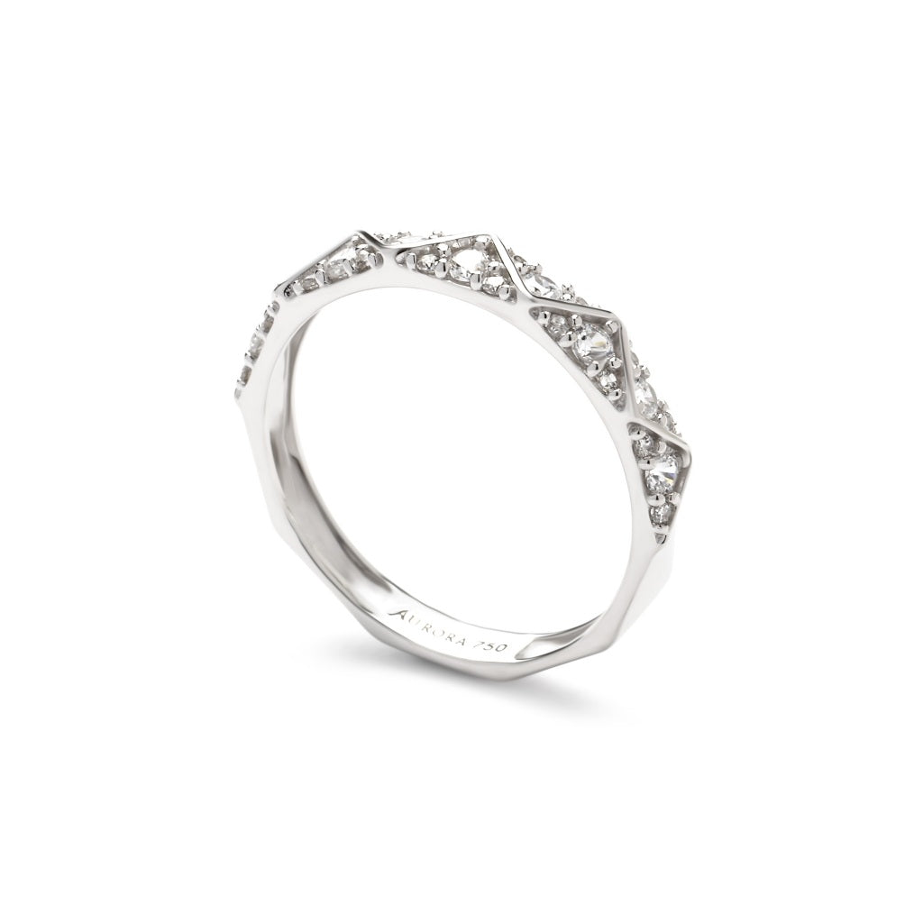 Aurora Cincin Emas 18K - Chantrea 37 Gold Ring