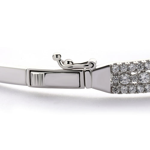 Load image 1 in gallery view. Aurora Gelang Emas18K - Royal Blue 2 Gold Bangle