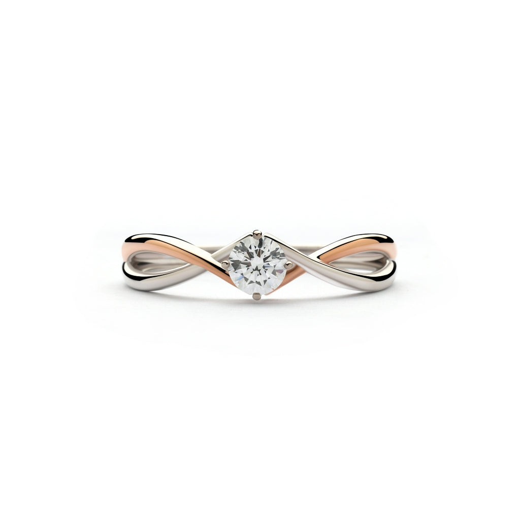 Aurora Gold - Cincin Emas 18K - Varta Ring - Two Tone Collection