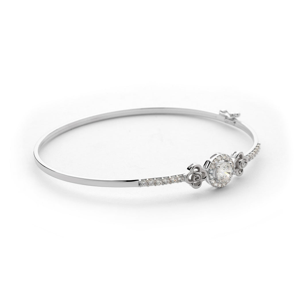 Aurora Gold - Gelang Emas 18K - Agnia Bangle - Roses Collection