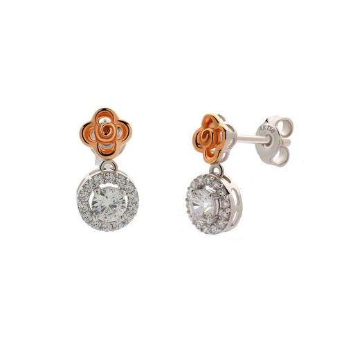 Load image 1 in gallery view. Aurora Gold - Anting Emas Tusuk 18K - Alysa Earring - Roses Collection