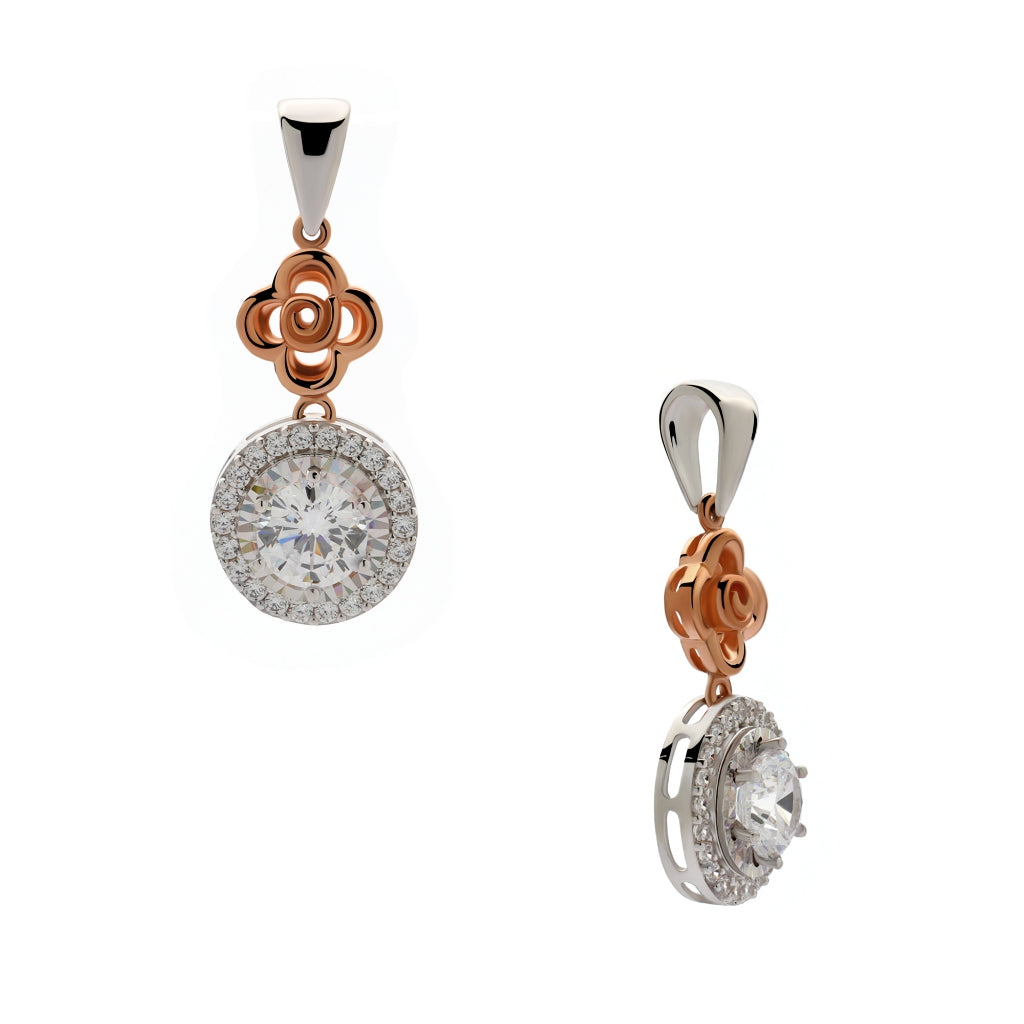 Aurora Gold - Liontin Emas 18K - Araya Pendant - Roses Collection