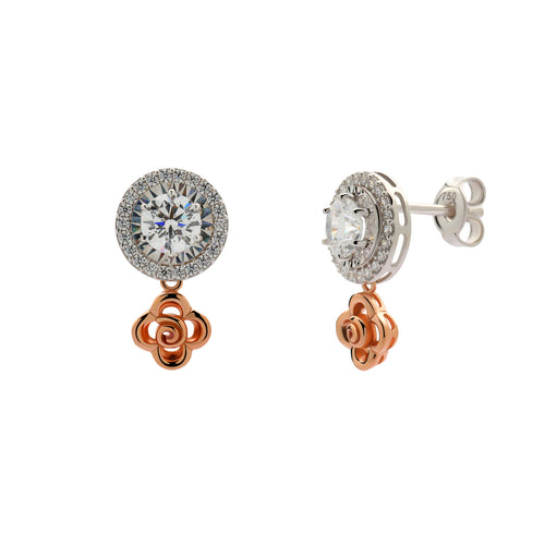 Load image 1 in gallery view. Aurora Gold - Anting Emas Tusuk 18K - Araya Earring - Roses Collection