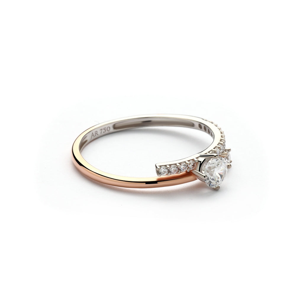 Aurora Gold - Cincin Emas 18K - Tania Ring - Two Tone Collection
