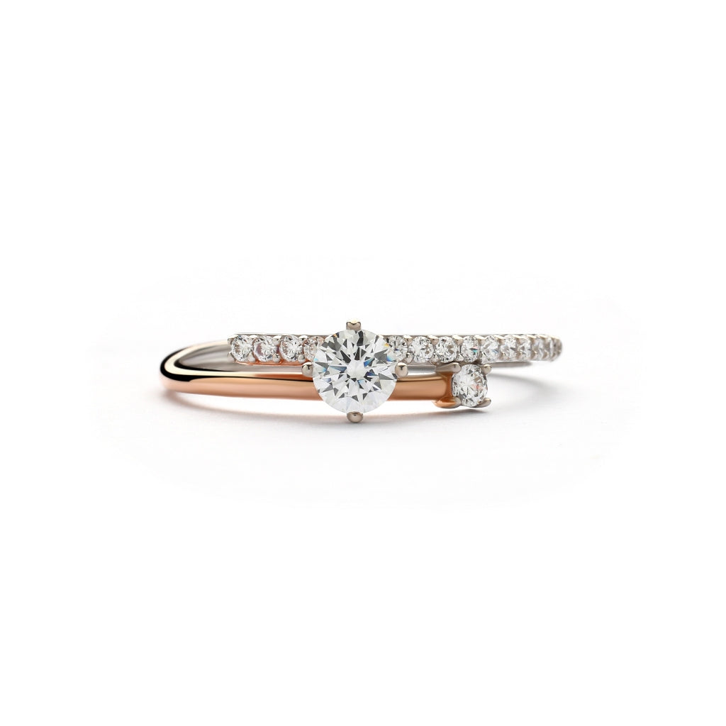 Aurora Gold - Cincin Emas 18K - Tania Ring - Two Tone Collection