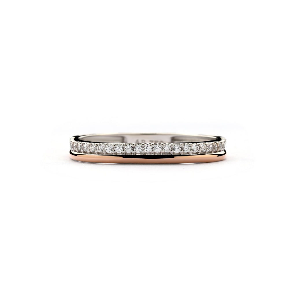 Aurora Gold - Cincin Emas 18K - Quera Ring - Two Tone Collection