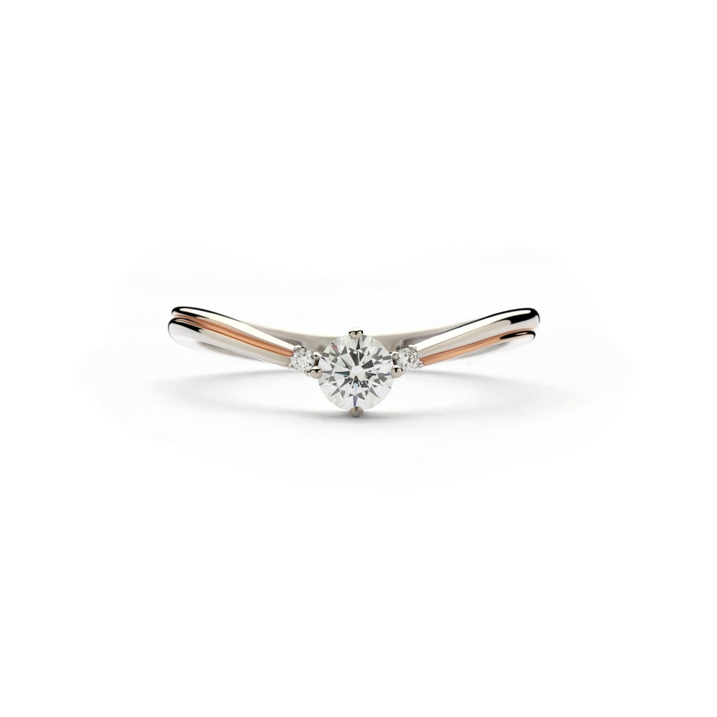 Aurora Gold - Cincin Emas 18K - Aura Ring - Two Tone Collection