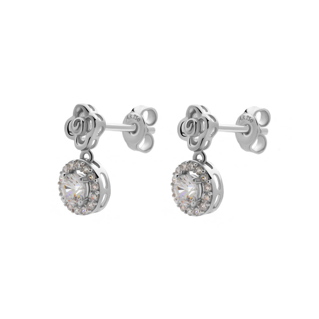 Aurora Gold - Anting Emas Tusuk 18K - Adisa Earring - Roses Collection