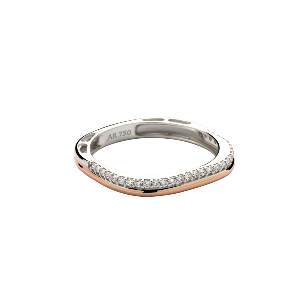 Aurora Gold - Cincin Emas 18K - Quera Ring - Two Tone Collection