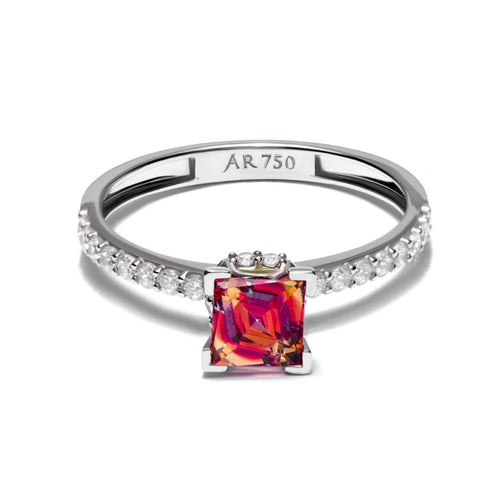 Load image 1 in gallery view. Aurora Gold - Cincin Emas 18K - Juna Ring - Moonlight Vibrant