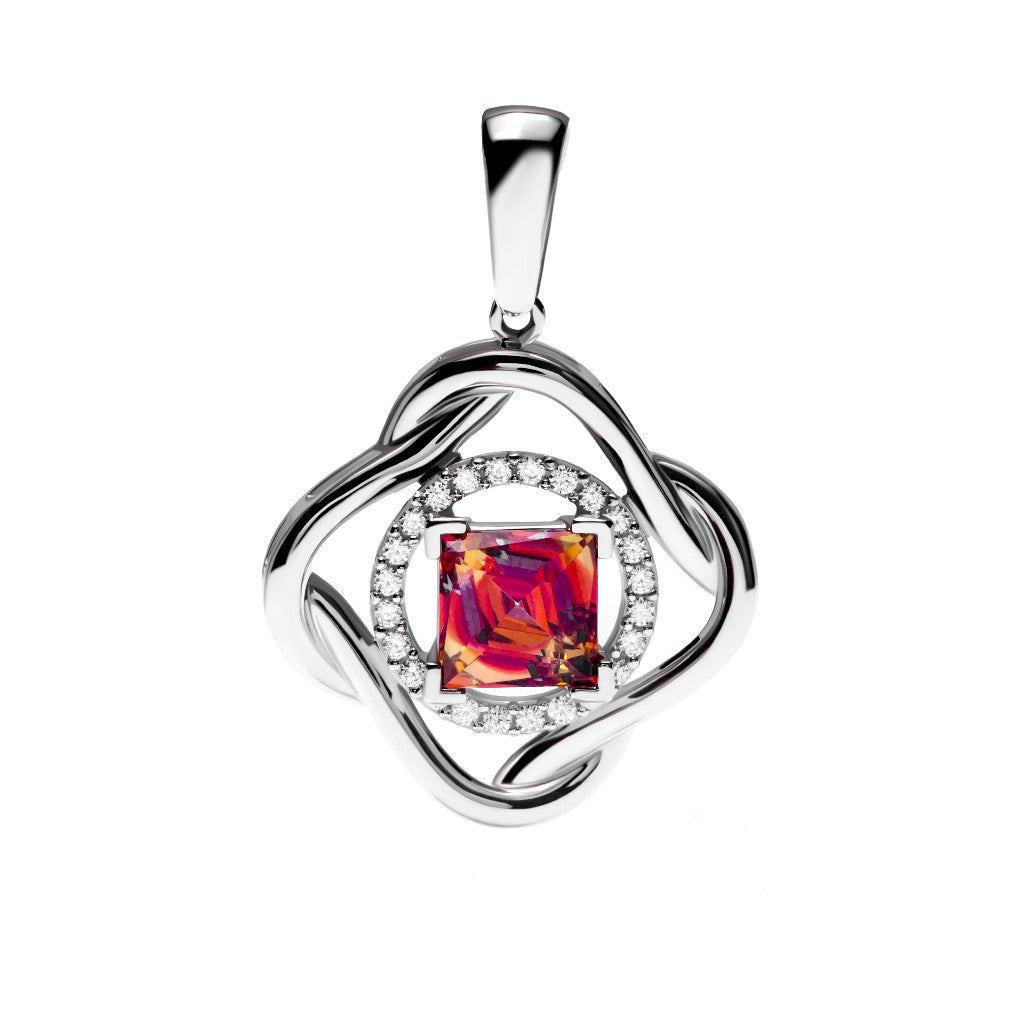 Aurora Gold - Liontin Emas 18K - Zeta Pendant -  Moonlight Vibrant