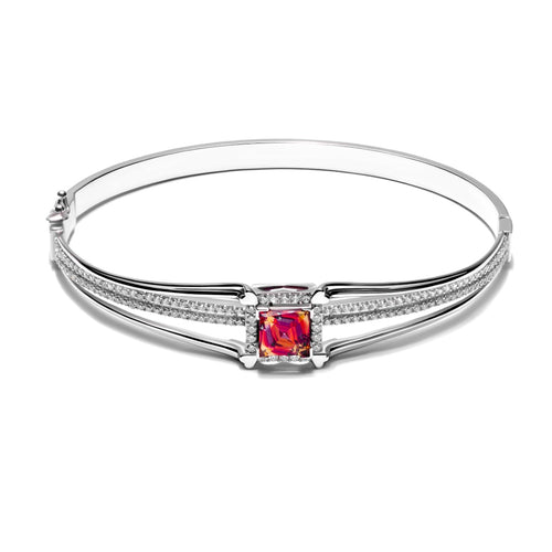 Load image 1 in gallery view. Aurora Gold - Gelang Emas 18K - Qara Bangle - Moonlight Vibrant