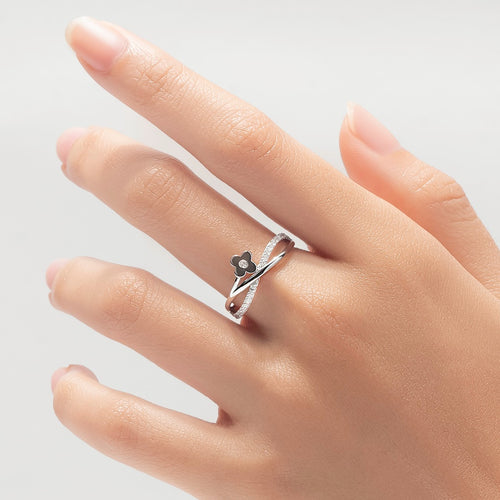 Load image 1 in gallery view. Aurora Gold - Cincin Emas 18K - Sara Ring