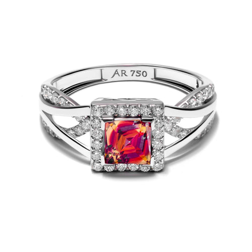 Load image 1 in gallery view. Aurora Gold - Cincin Emas 18K - Dya Ring - Moonlight Vibrant