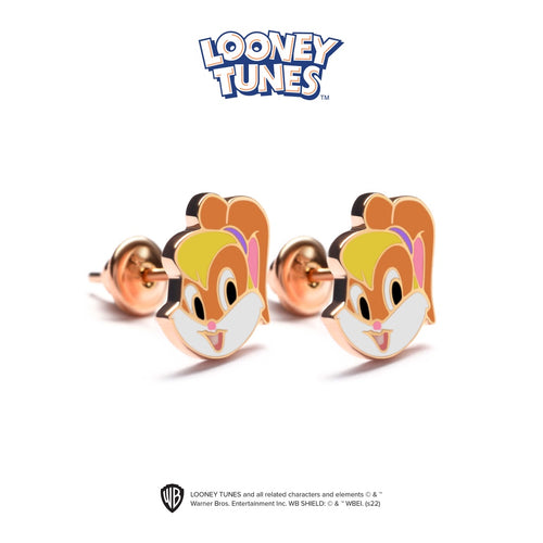 Load image 1 in gallery view. Aurora Anting Emas Anak 18K - Looney Tunes 01 Gold Earring